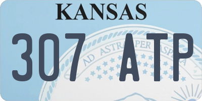 KS license plate 307ATP