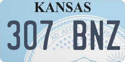 KS license plate 307BNZ