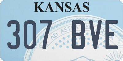 KS license plate 307BVE