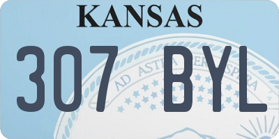 KS license plate 307BYL