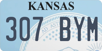 KS license plate 307BYM
