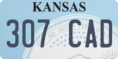 KS license plate 307CAD
