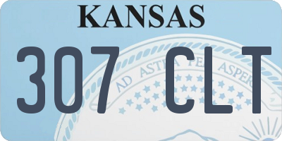 KS license plate 307CLT