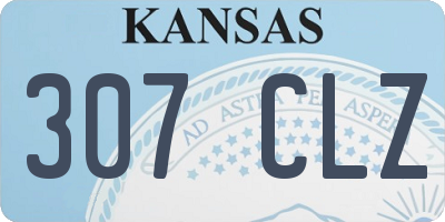 KS license plate 307CLZ