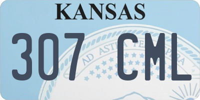 KS license plate 307CML