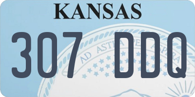 KS license plate 307DDQ
