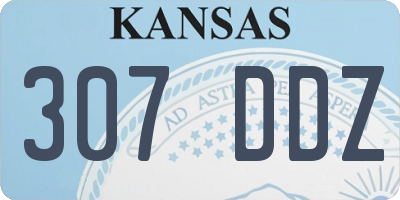 KS license plate 307DDZ
