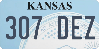 KS license plate 307DEZ