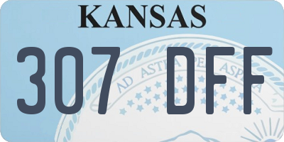 KS license plate 307DFF