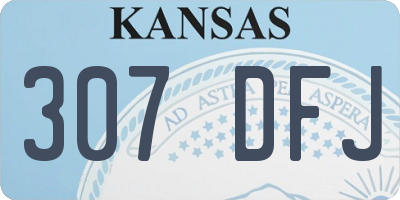 KS license plate 307DFJ