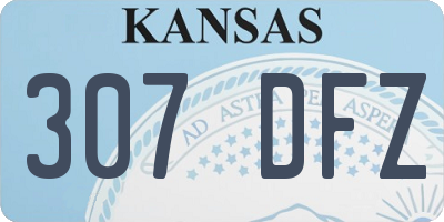 KS license plate 307DFZ