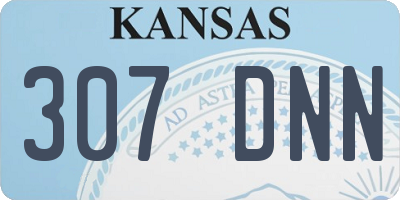 KS license plate 307DNN