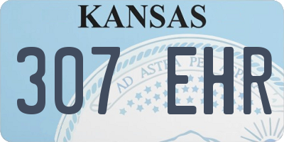 KS license plate 307EHR