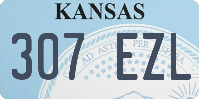 KS license plate 307EZL