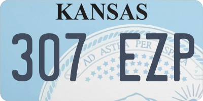 KS license plate 307EZP