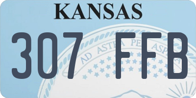 KS license plate 307FFB