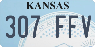 KS license plate 307FFV