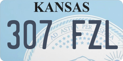 KS license plate 307FZL