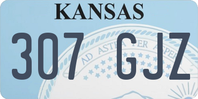 KS license plate 307GJZ