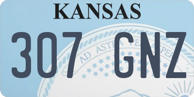 KS license plate 307GNZ
