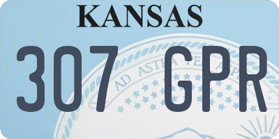KS license plate 307GPR