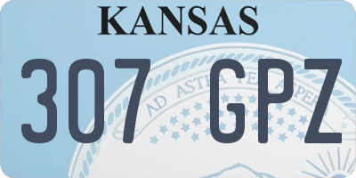 KS license plate 307GPZ