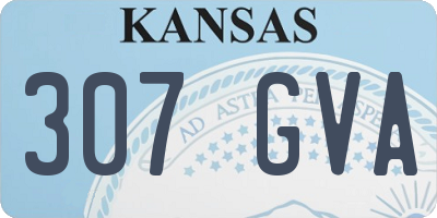 KS license plate 307GVA