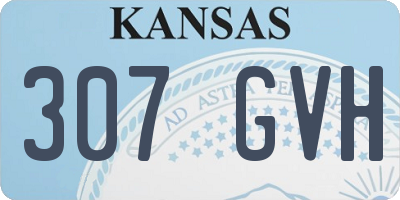 KS license plate 307GVH