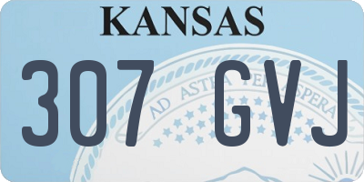KS license plate 307GVJ