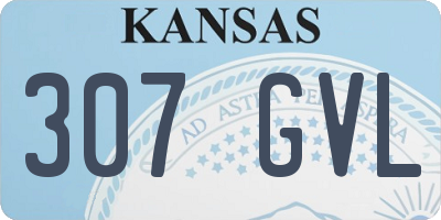 KS license plate 307GVL
