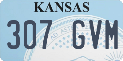 KS license plate 307GVM