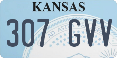 KS license plate 307GVV