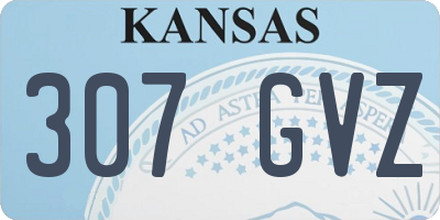 KS license plate 307GVZ