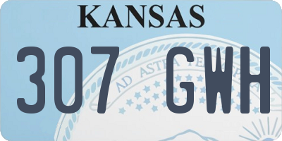 KS license plate 307GWH