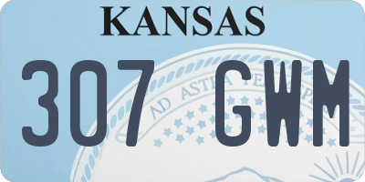 KS license plate 307GWM