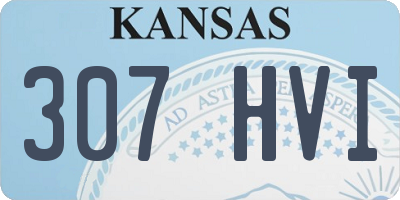 KS license plate 307HVI