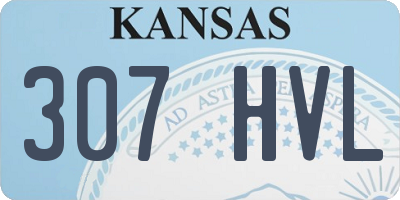 KS license plate 307HVL