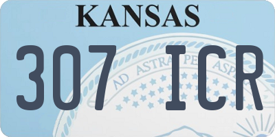 KS license plate 307ICR