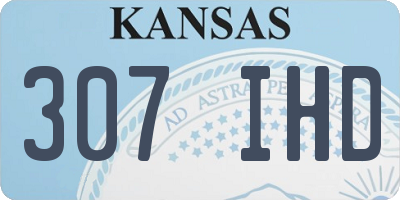 KS license plate 307IHD