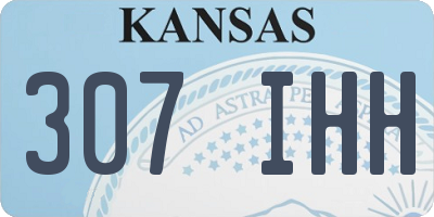 KS license plate 307IHH