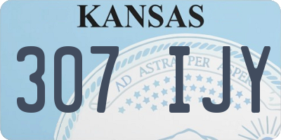 KS license plate 307IJY