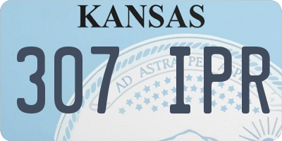 KS license plate 307IPR