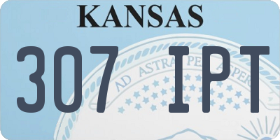 KS license plate 307IPT