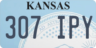 KS license plate 307IPY