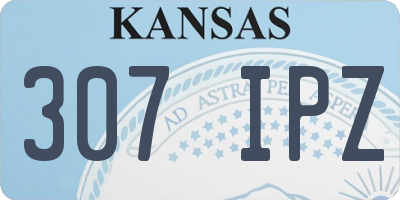 KS license plate 307IPZ