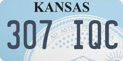 KS license plate 307IQC