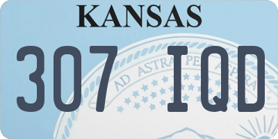 KS license plate 307IQD