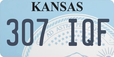 KS license plate 307IQF