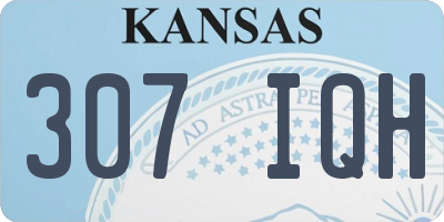 KS license plate 307IQH