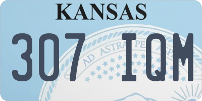 KS license plate 307IQM